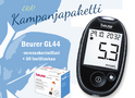 Kampanjapaketti Beurer GL44 verensokerimittari (mittari+50 liuskaa)