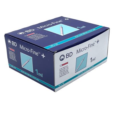 BD Micro-Fine + U-40 insuliiniruisku 1ml, 0,33mm (29G) x 12,7mm BD Micro-Fine + U-40 insuliiniruisku 1ml, 0,33mm (29G) x 12,7mm