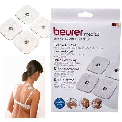 Beurer EM41/49/80 TENS lisäelektrodit 8 kpl, 45x45 mm Beurer EM41/49/80 TENS lisäelektrodit 8 kpl, 45x45 mm