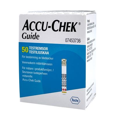 Accu-Chek Guide testiliuskat 50 kpl Accu-Chek Guide testiliuskat 50 kpl