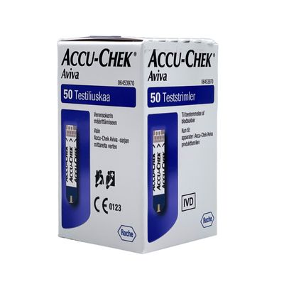 Accu-Chek Aviva testiliuskat 50 kpl Accu-Chek Aviva testiliuskat 50 kpl