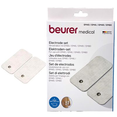 Beurer EM41/49/80 TENS lisäelektrodit 4 kpl, 50x100 mm Beurer EM41/49/80 TENS lisäelektrodit 4 kpl, 50x100 mm