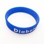Diabetestunnus uppopainettu silikoniranneke, nuorten koko